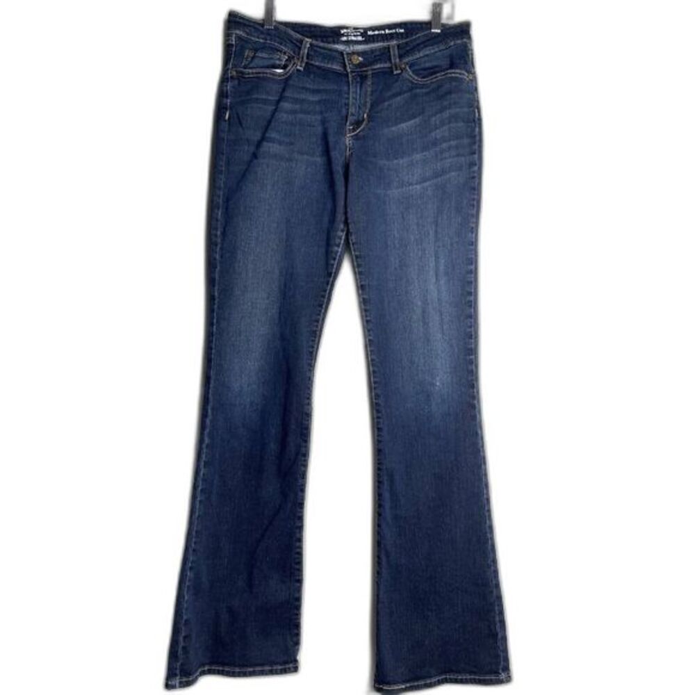 * Levis Strauss Womens Modern Boot Cut Dark Wash Denim Jeans Size W31xL34